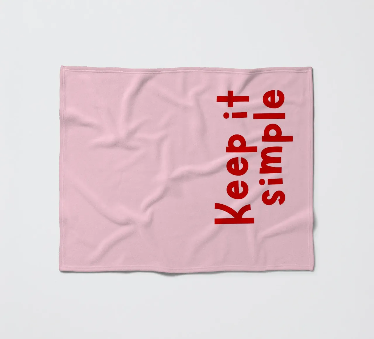 Keep it simple coperta in pile da DigiWunderwerk