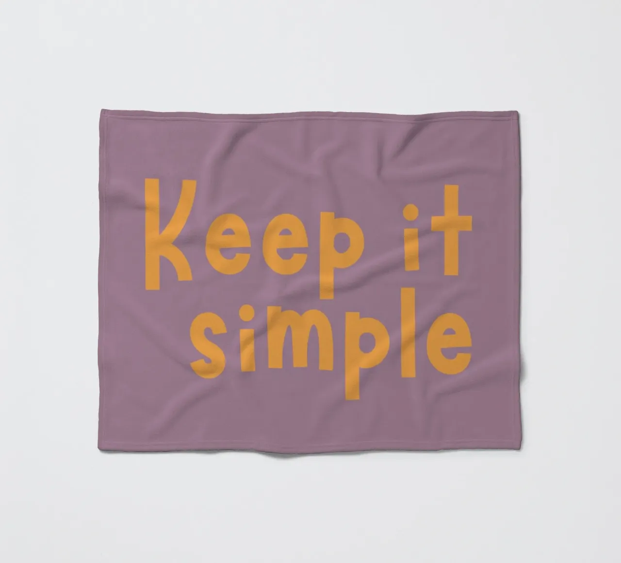 Keep it simple fleecedeken van DigiWunderwerk