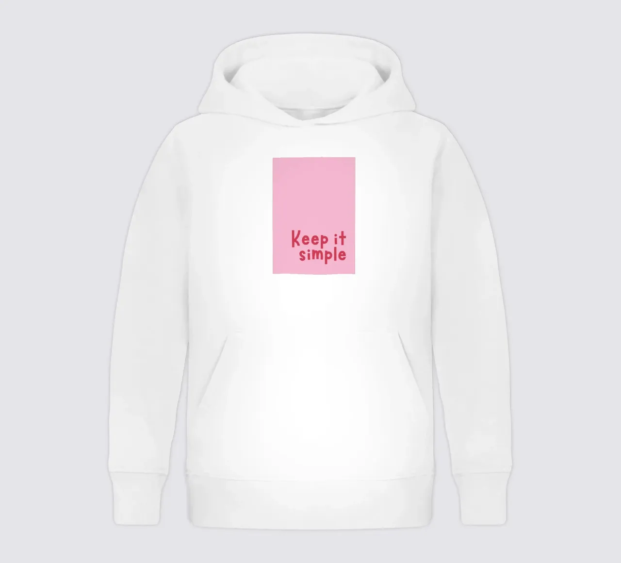 Keep it simple felpa bambino con cappuccio da DigiWunderwerk