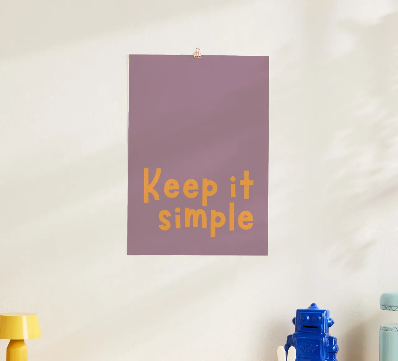 Keep it simple poster van DigiWunderwerk
