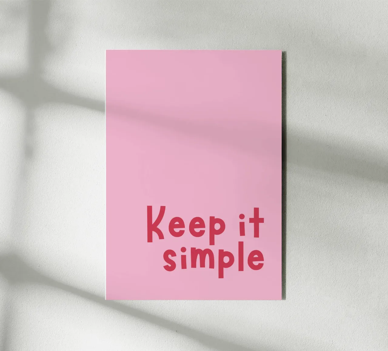 Keep it simple alluminio dibond da DigiWunderwerk