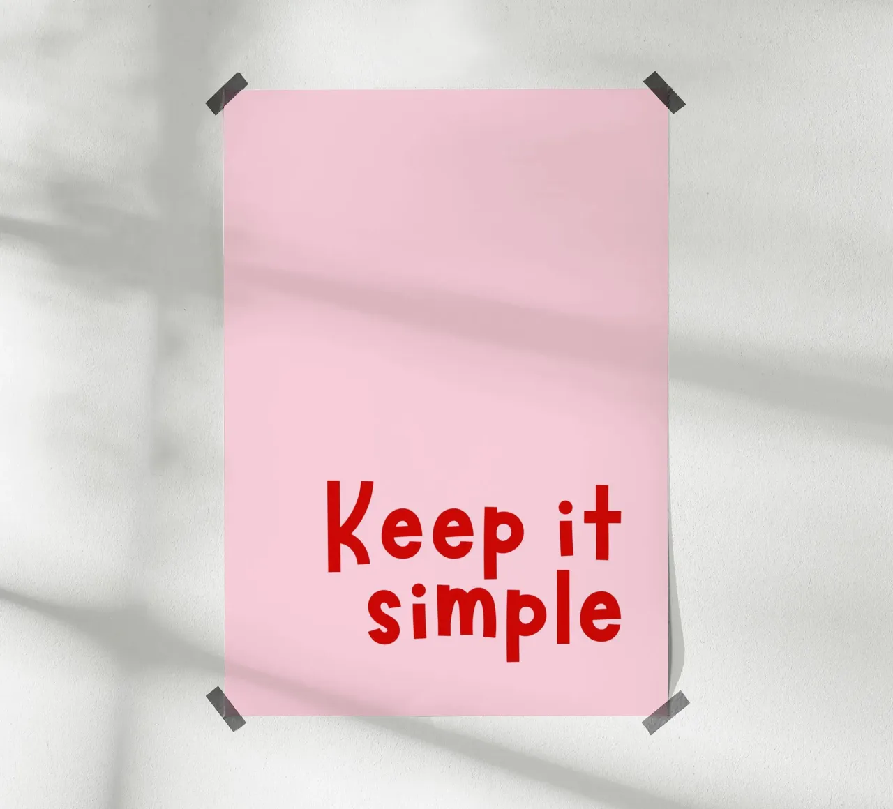 Keep it simple poster da DigiWunderwerk