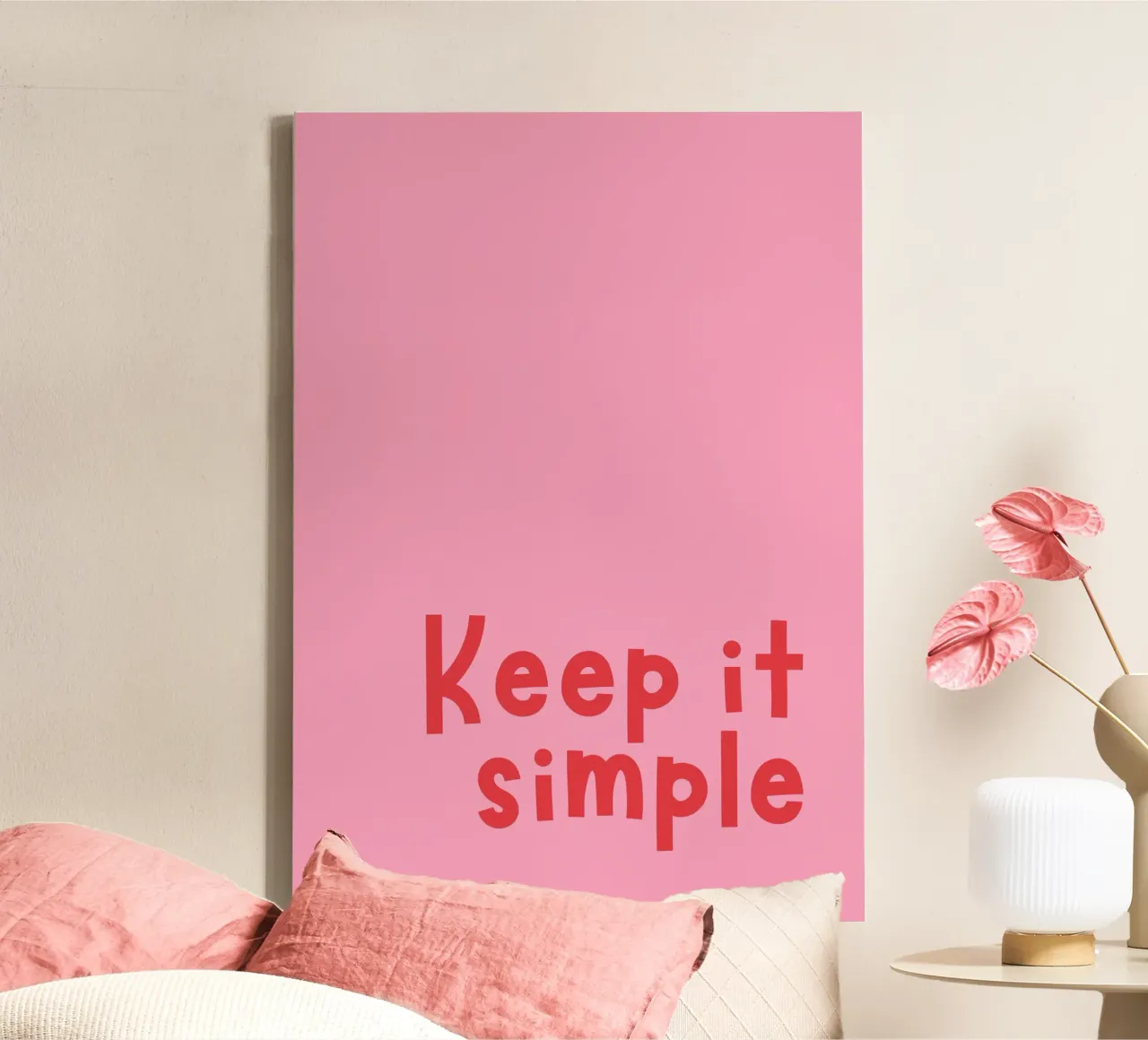 Keep it simple toile avec Caisse américaine de DigiWunderwerk