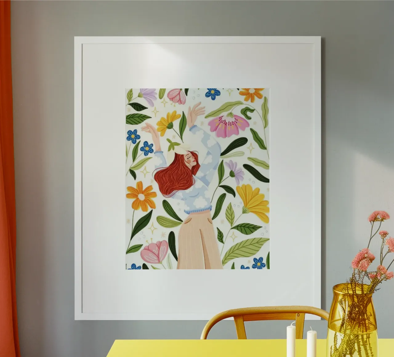 girl in leaf poster da firmana