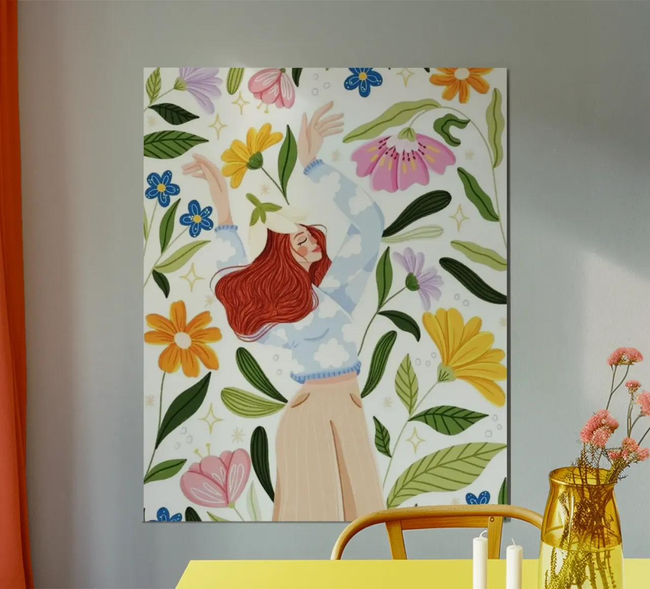girl in leaf poster da firmana