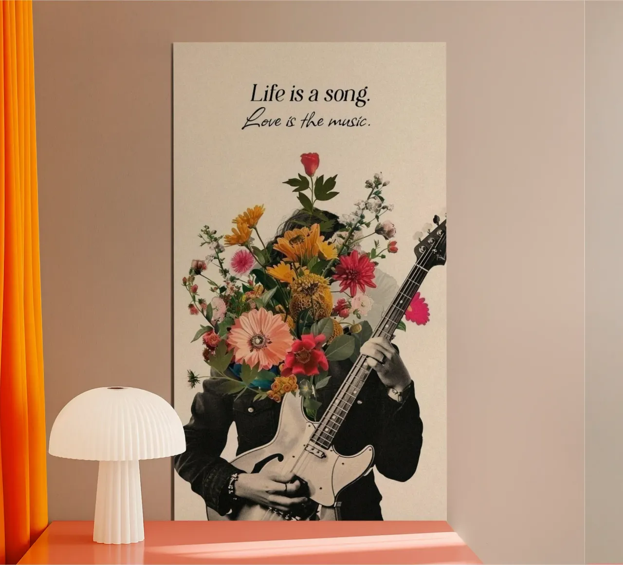 guitarist and flower poster da sunity