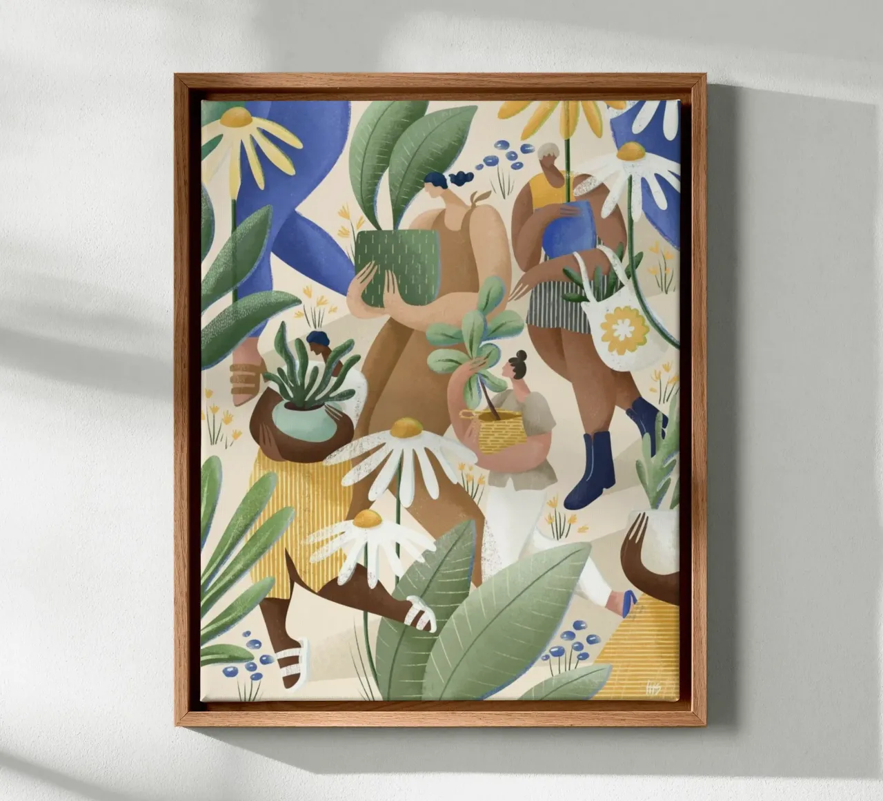 people walking in the forest canvas met Baklijst van firmana