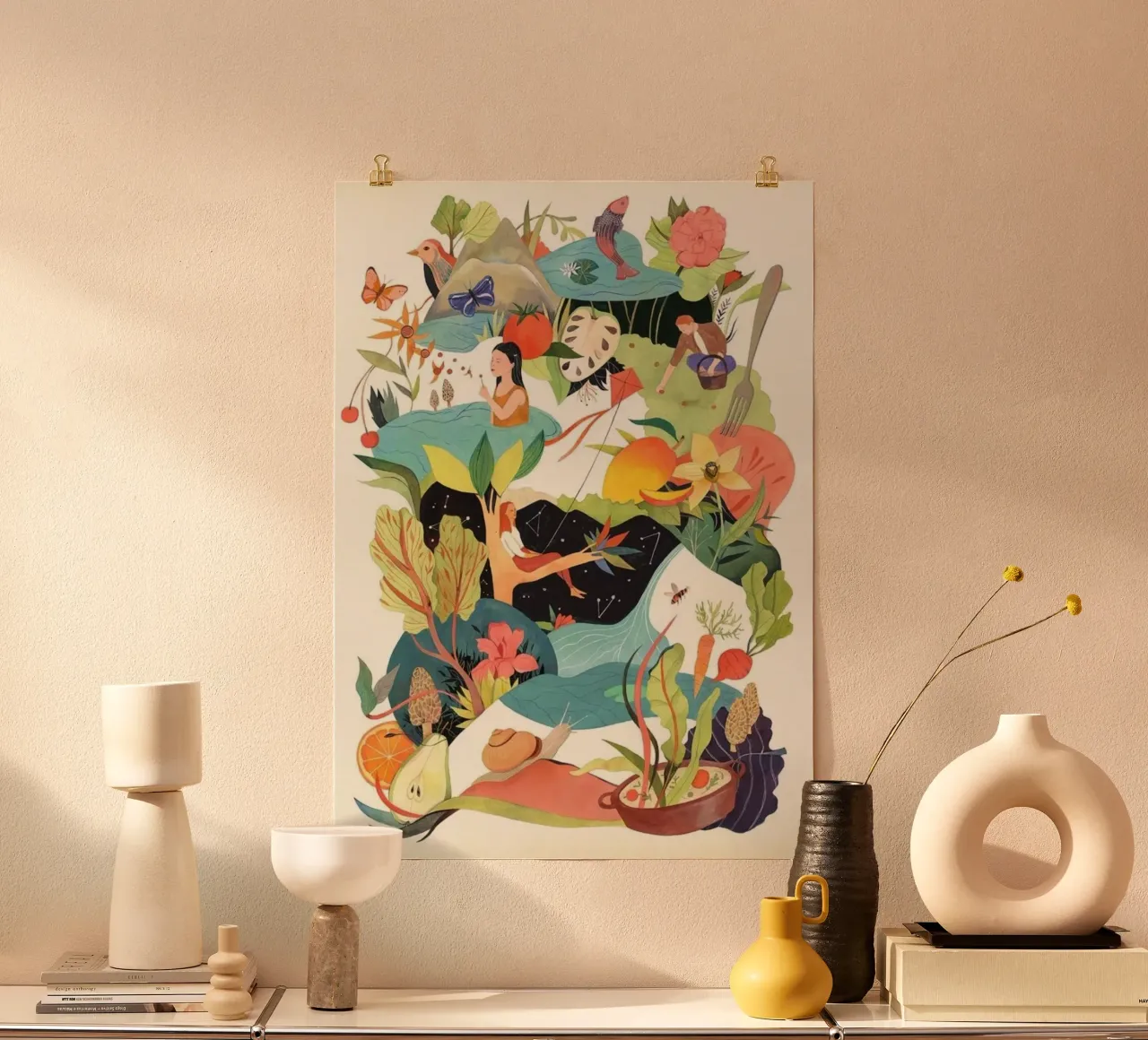 nature and human poster da firmana