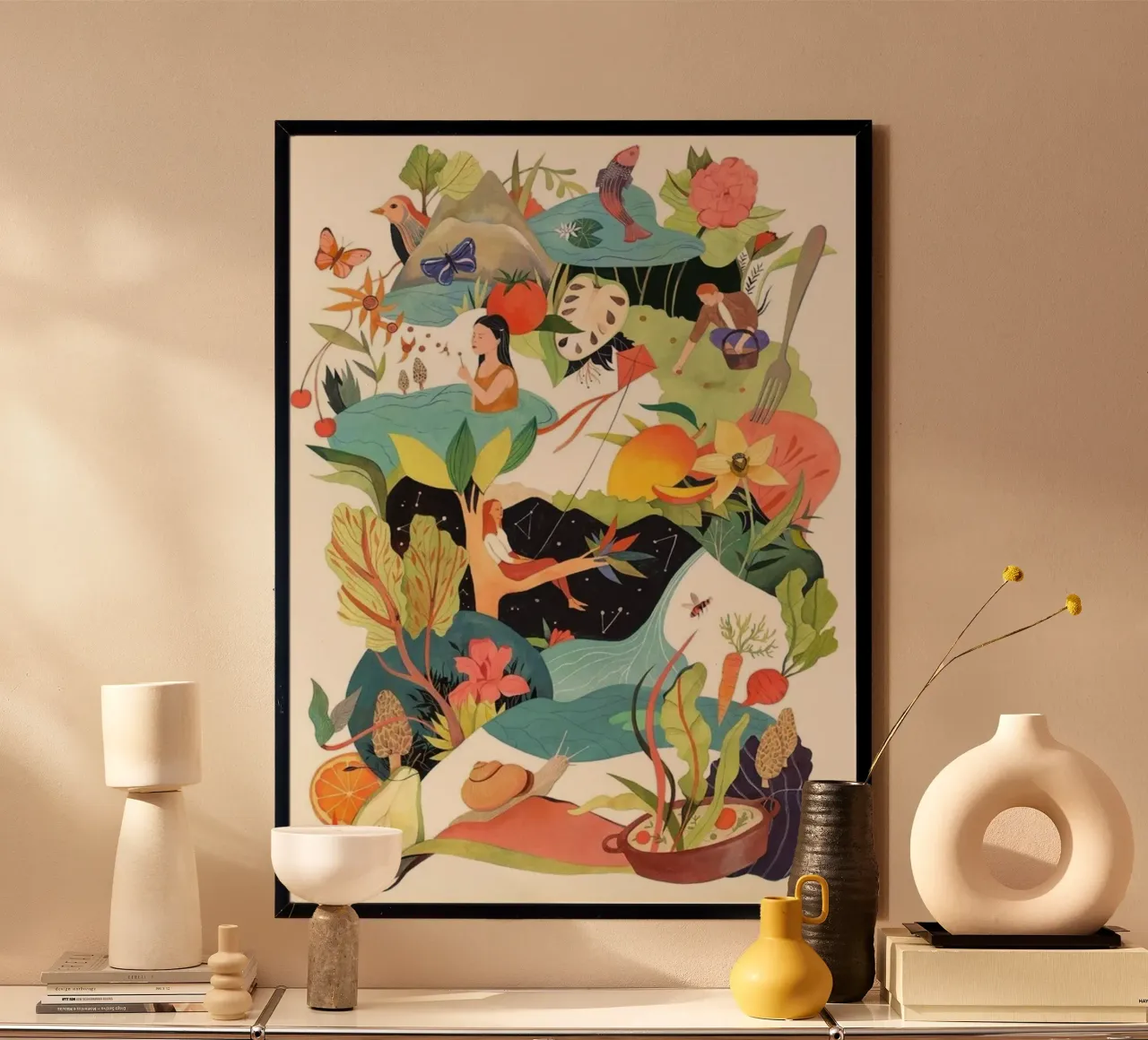 nature and human poster da firmana
