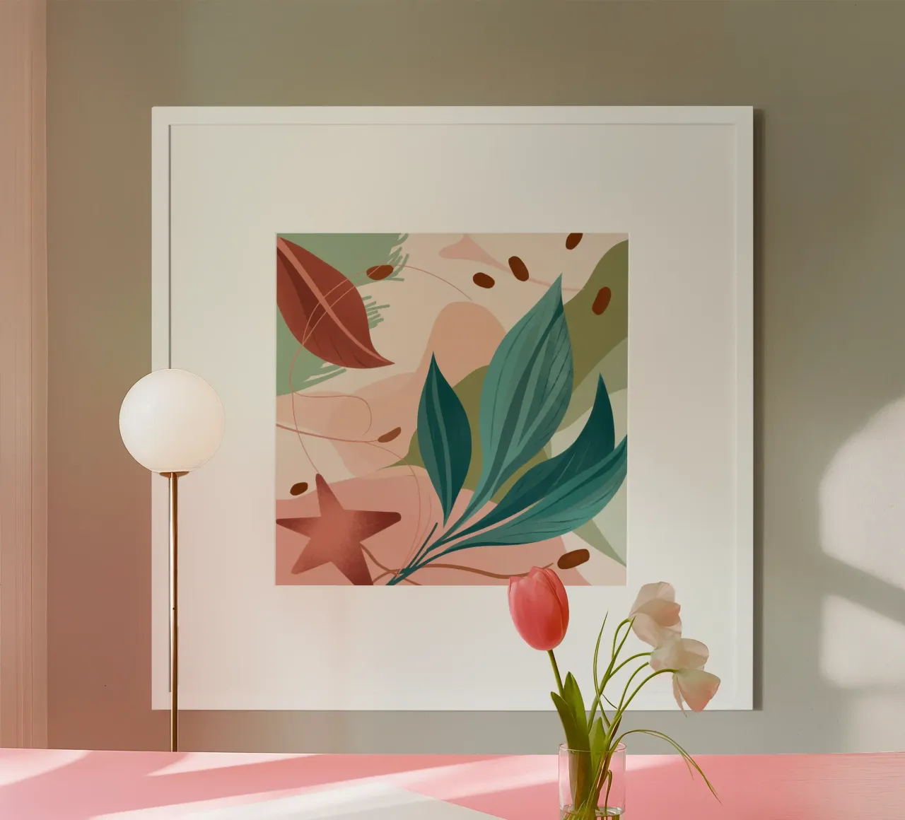 Armonia botanica astratta poster da Wish Studio