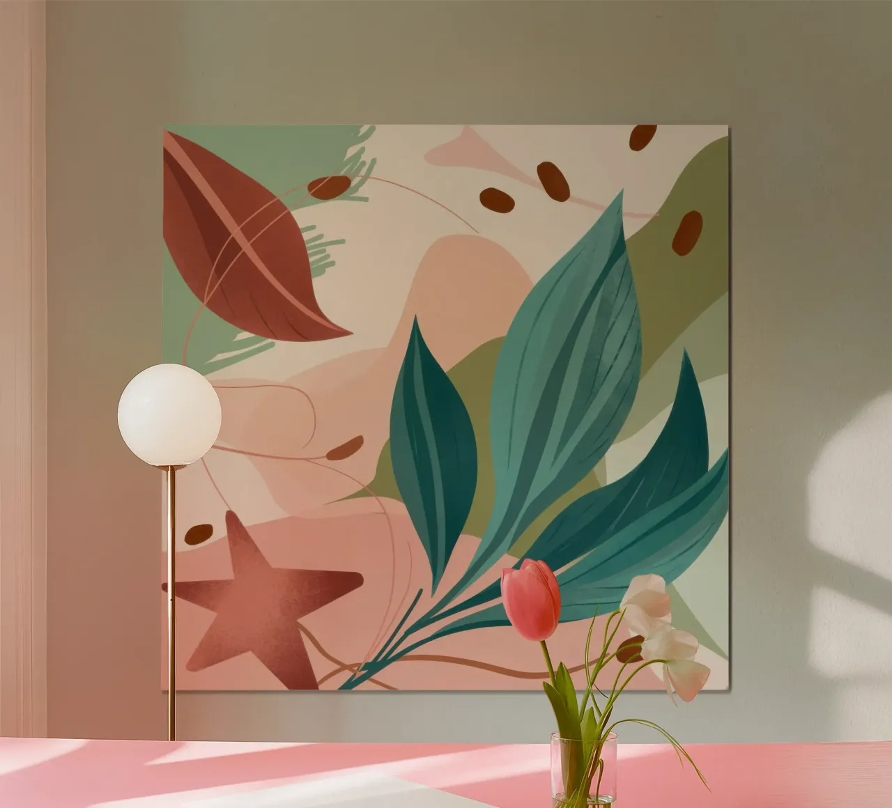 Armonia botanica astratta poster da Wish Studio