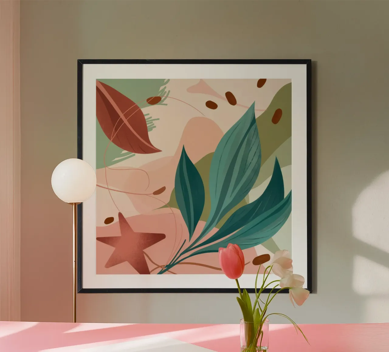 Armonia botanica astratta poster da Wish Studio