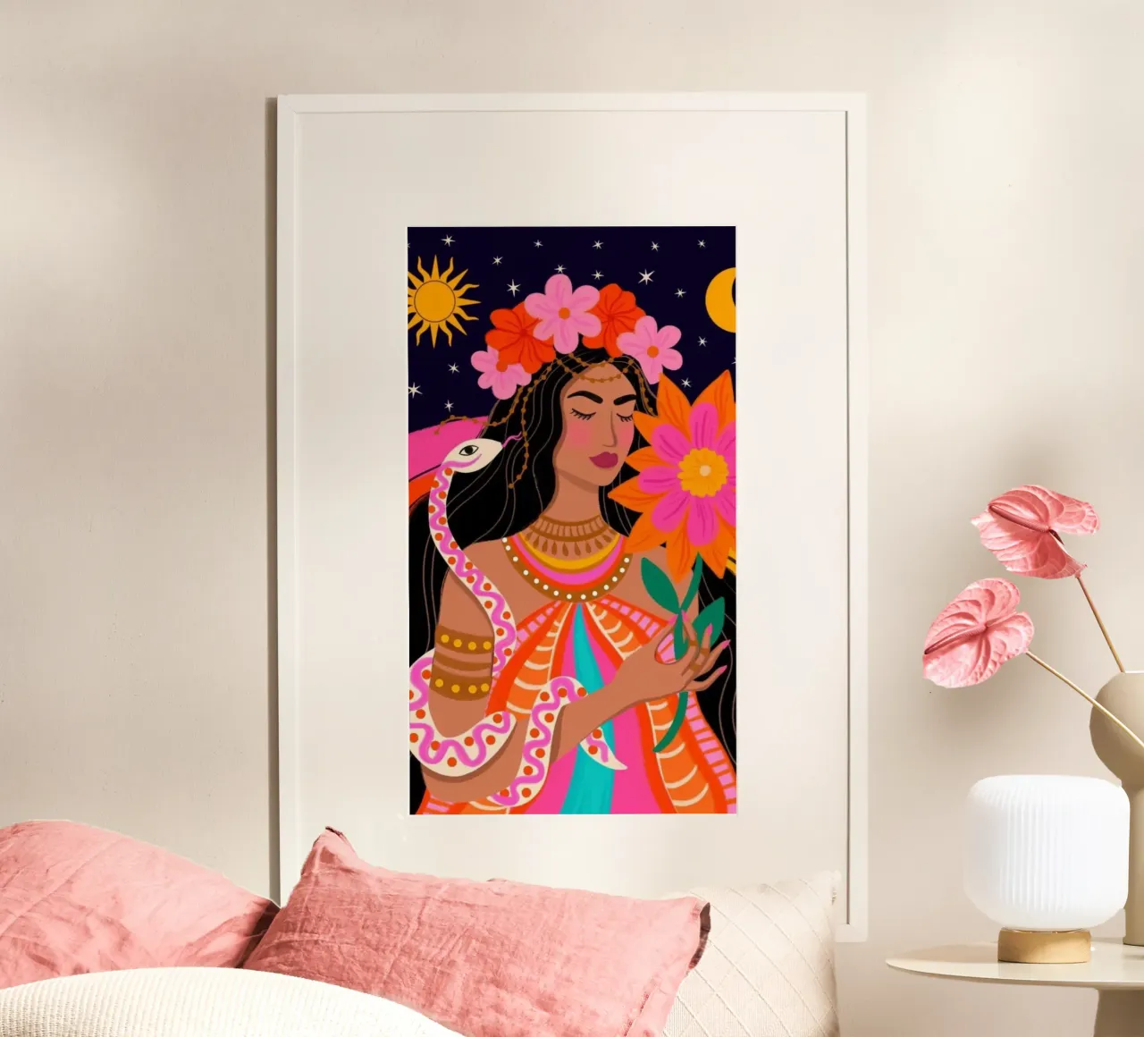 girl and snake poster da firmana