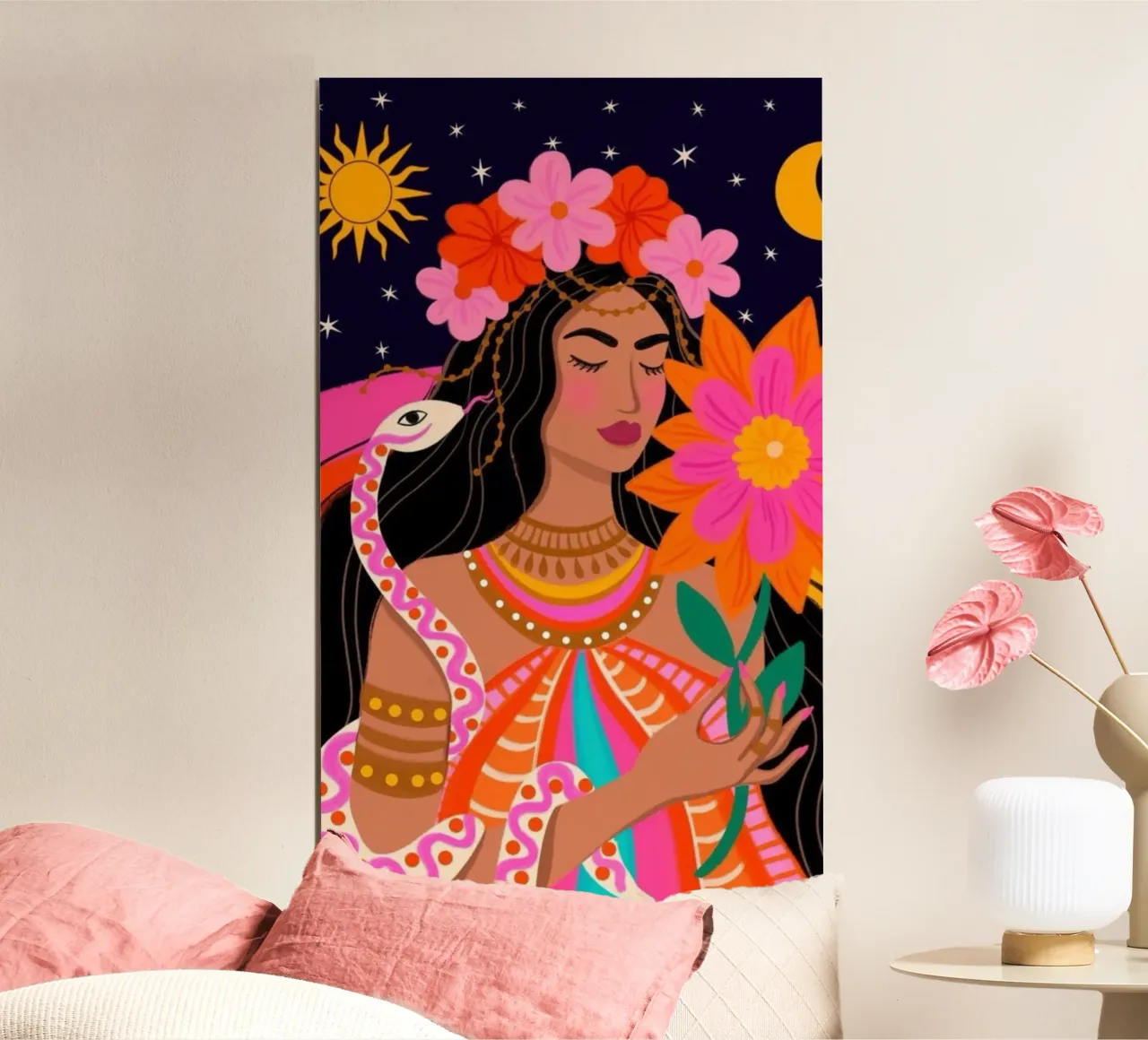 girl and snake poster da firmana