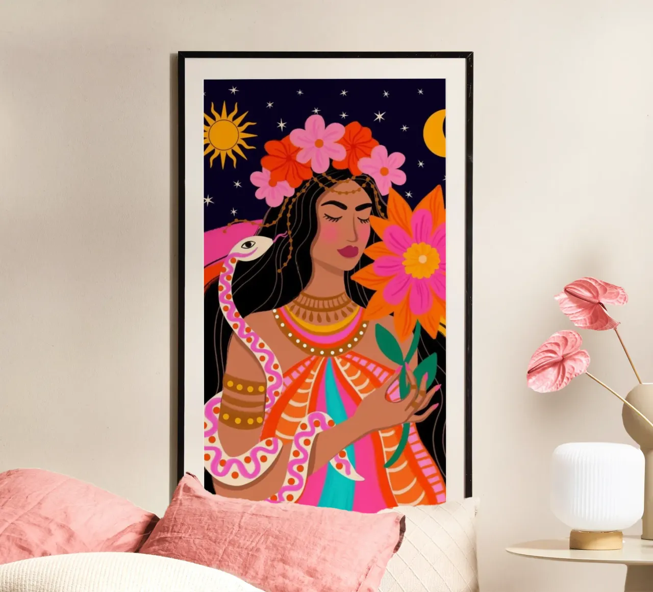 girl and snake poster da firmana