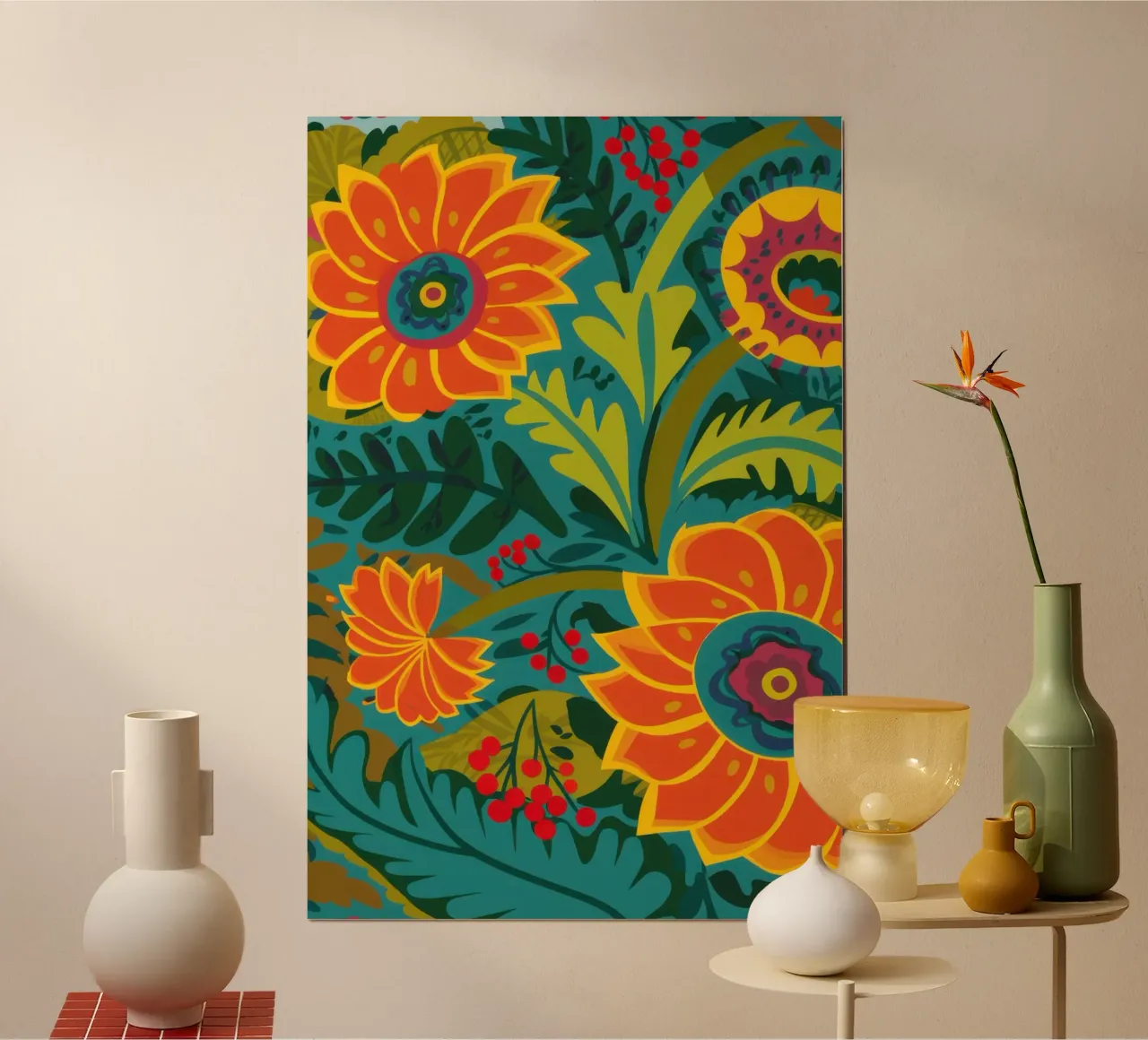 Festa folcloristica dei fiori poster da Wish Studio
