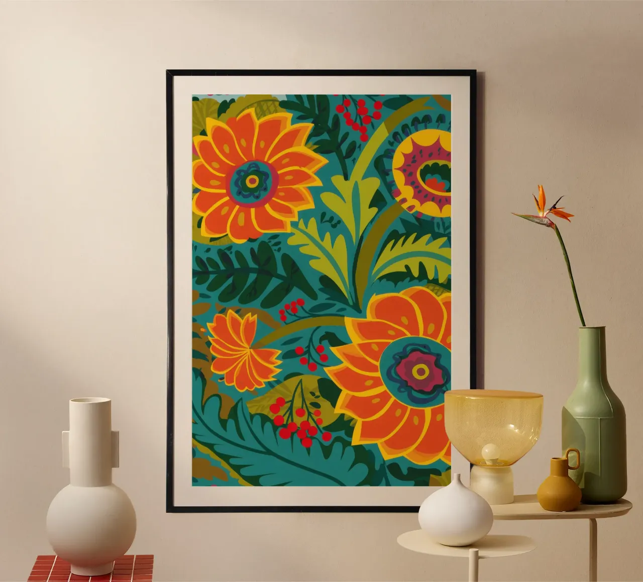 Festa folcloristica dei fiori poster da Wish Studio