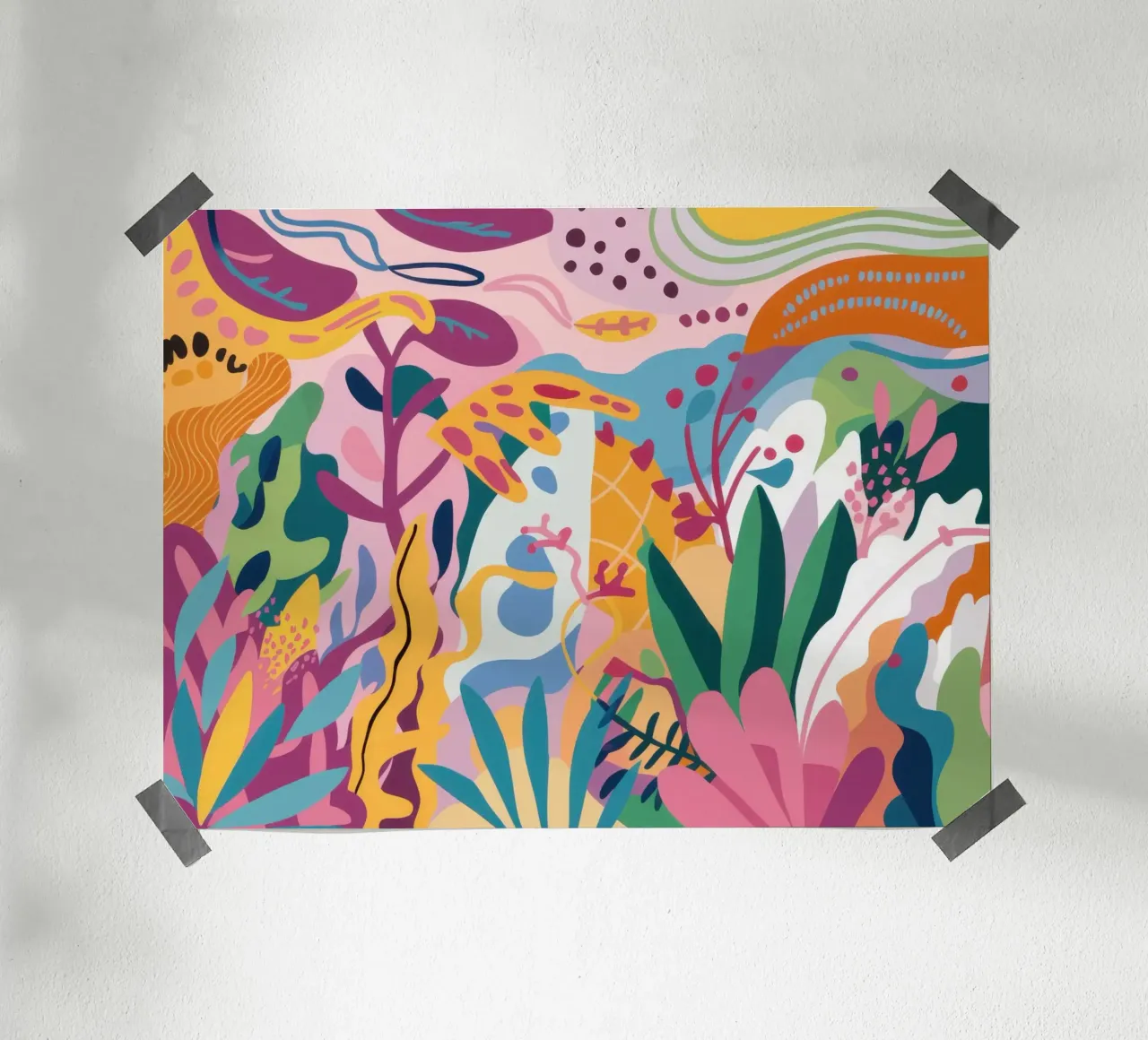 Natura umana psichedelica poster da Wish Studio