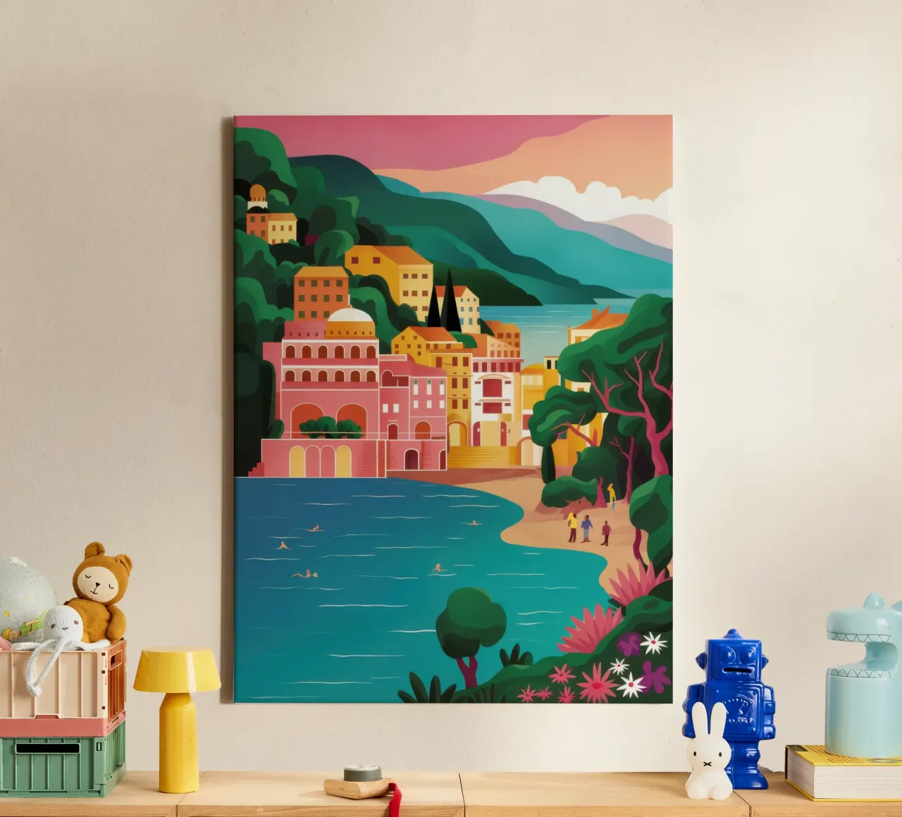 Baai van rust canvas met Baklijst van Wish Studio