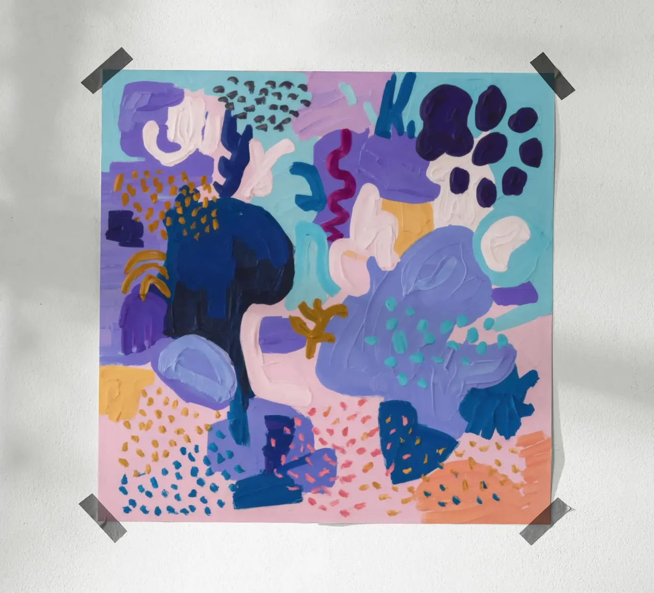 Petalo cosmico astratto poster da Wish Studio