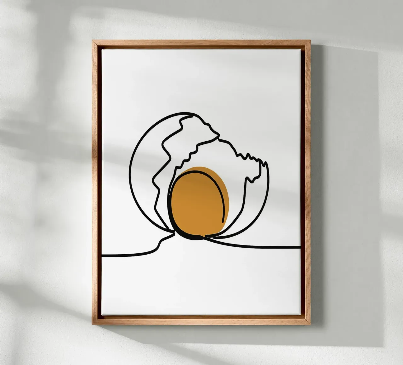 Eierkunst in één regel canvas met Baklijst van Taiga Hasegawa