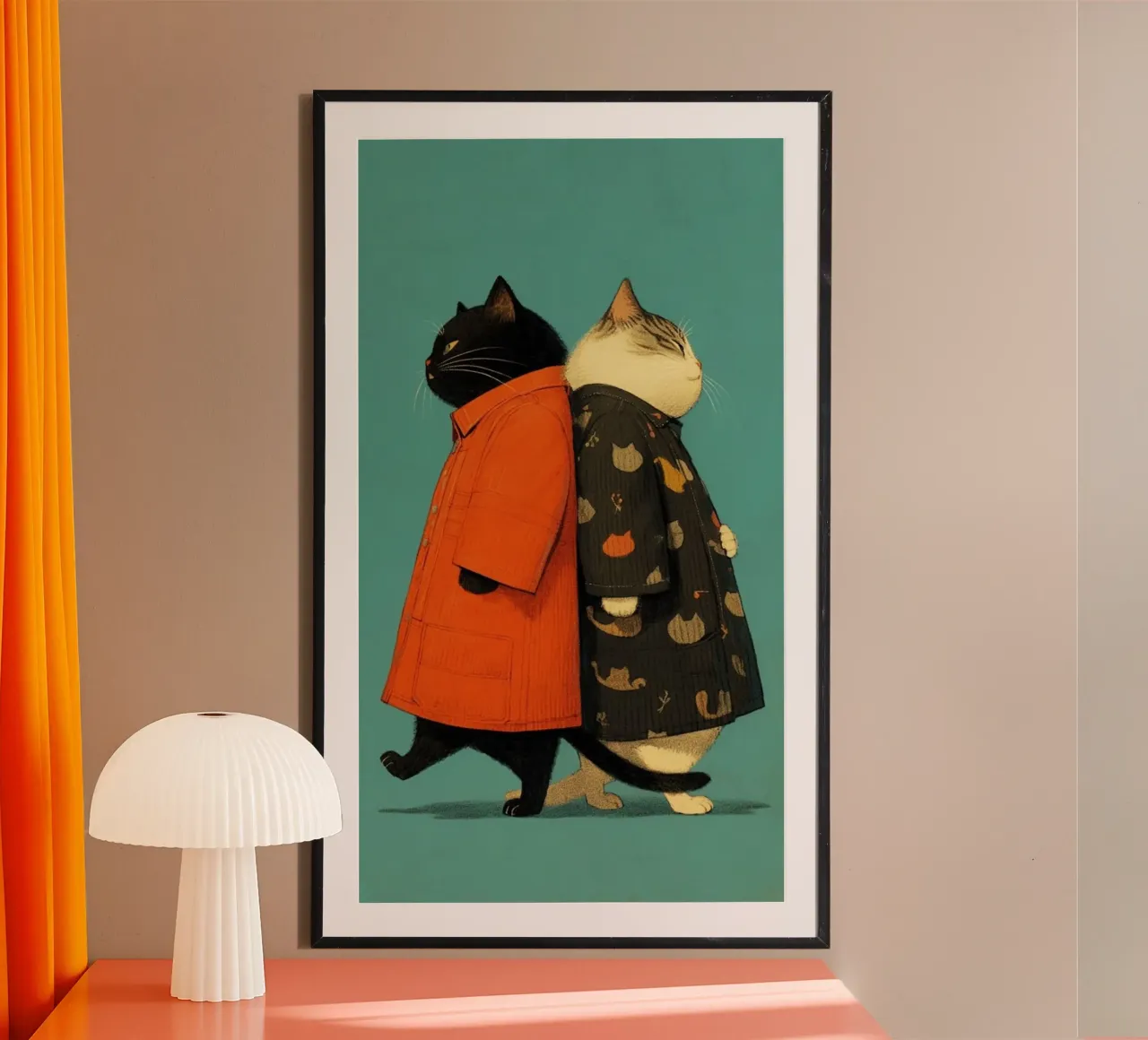 cat in dress poster da panada