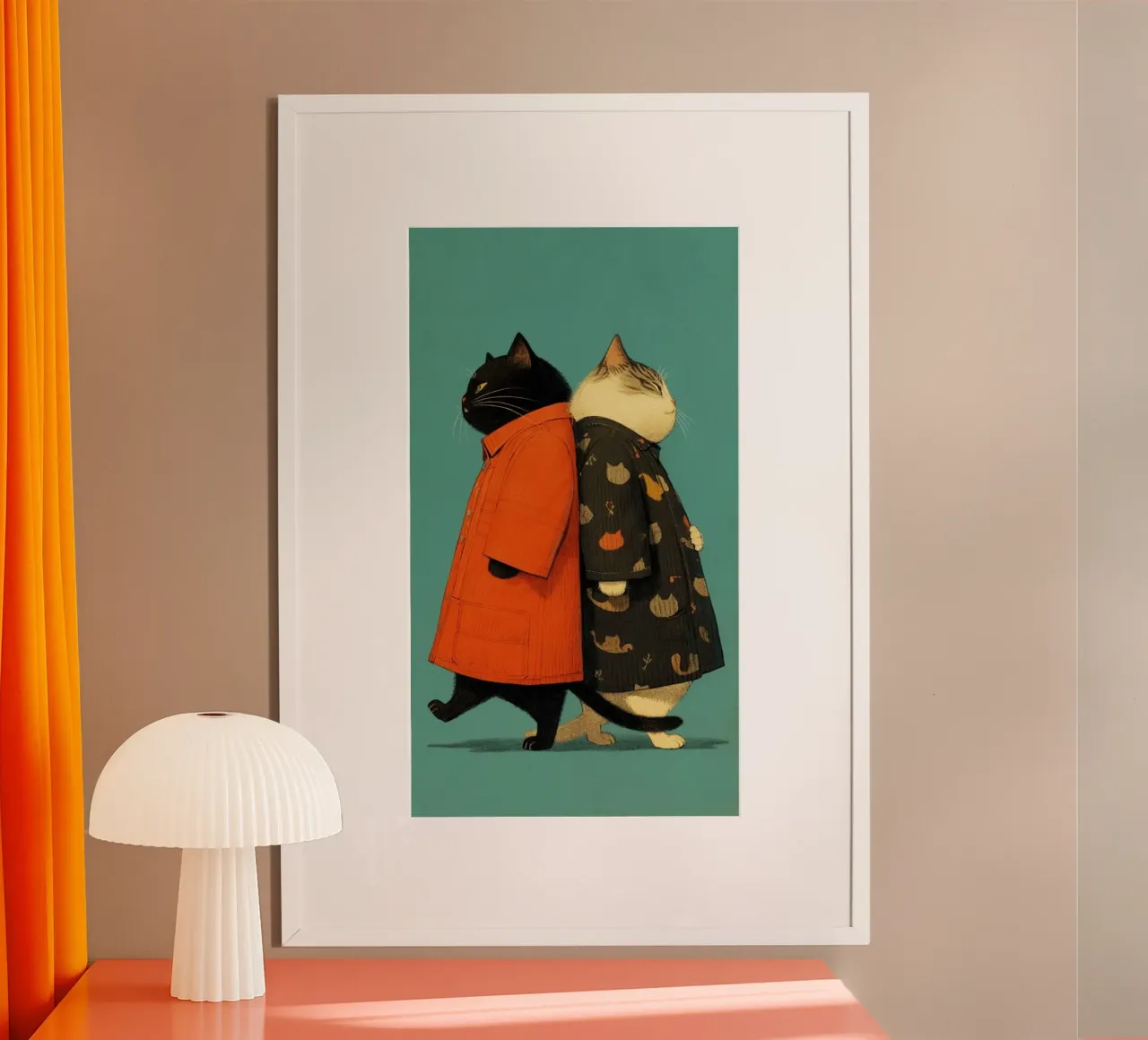 cat in dress poster da panada