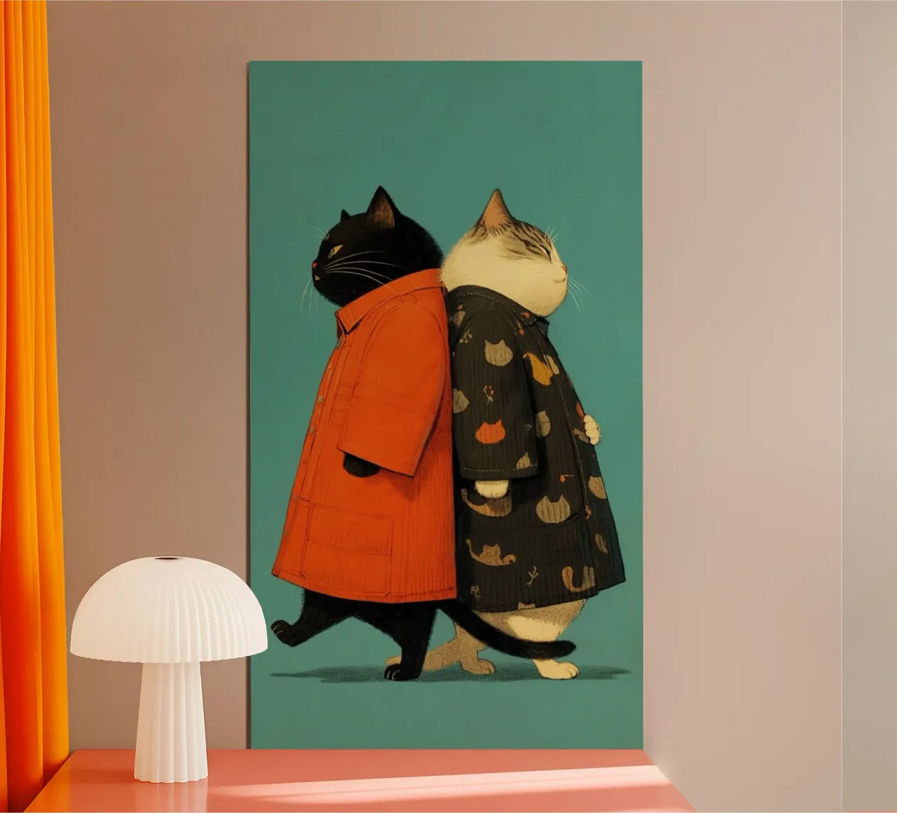 cat in dress poster da panada
