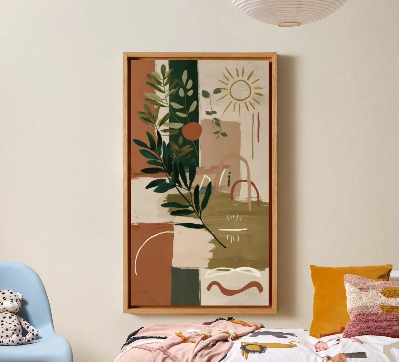 art line the morning tela con Cornice a cassetta da panada