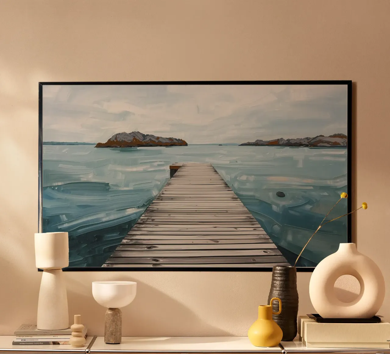 Am Steg – Ruhe am Wasser poster da Grünkraftwerk
