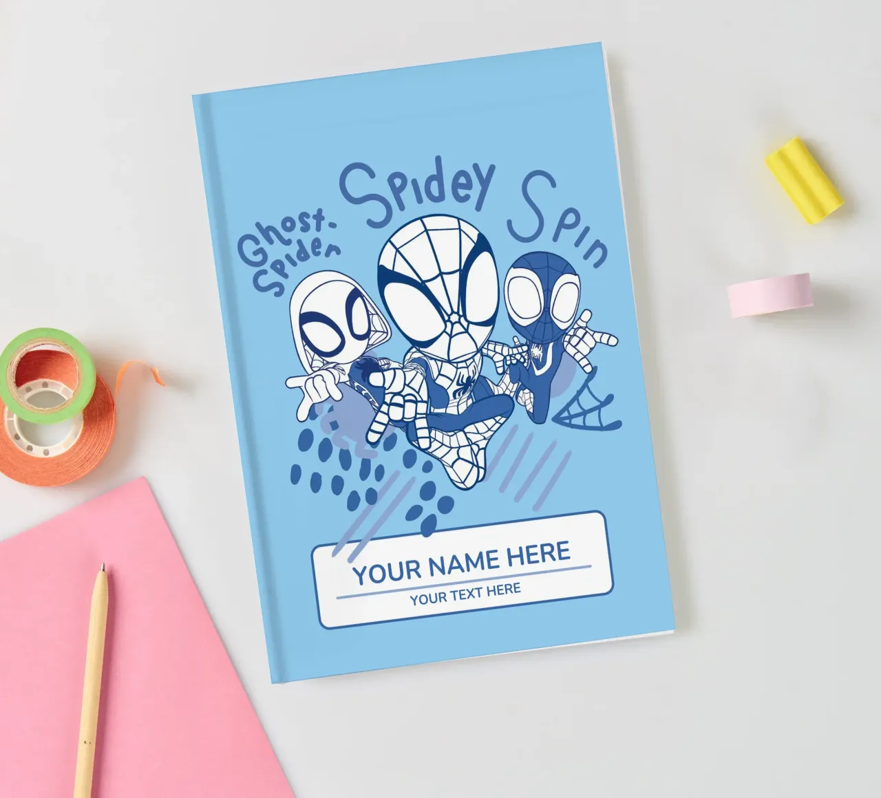 Spidey mit Ghostspider & Spin notitieboek van SPIDEY and his AMAZING FRIENDS