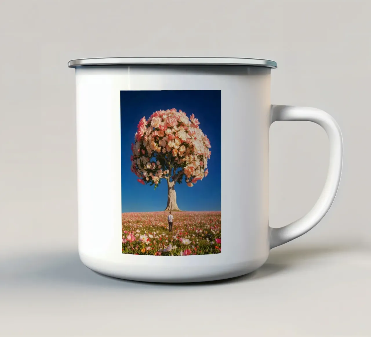 giant tree rose tazza in smalto da melts