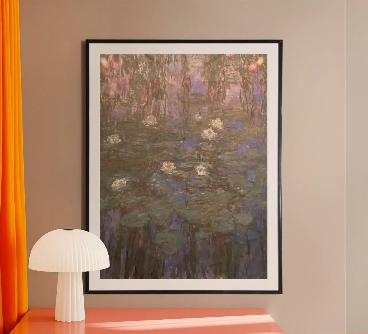 art cactus poster con telaio in legno da hamily