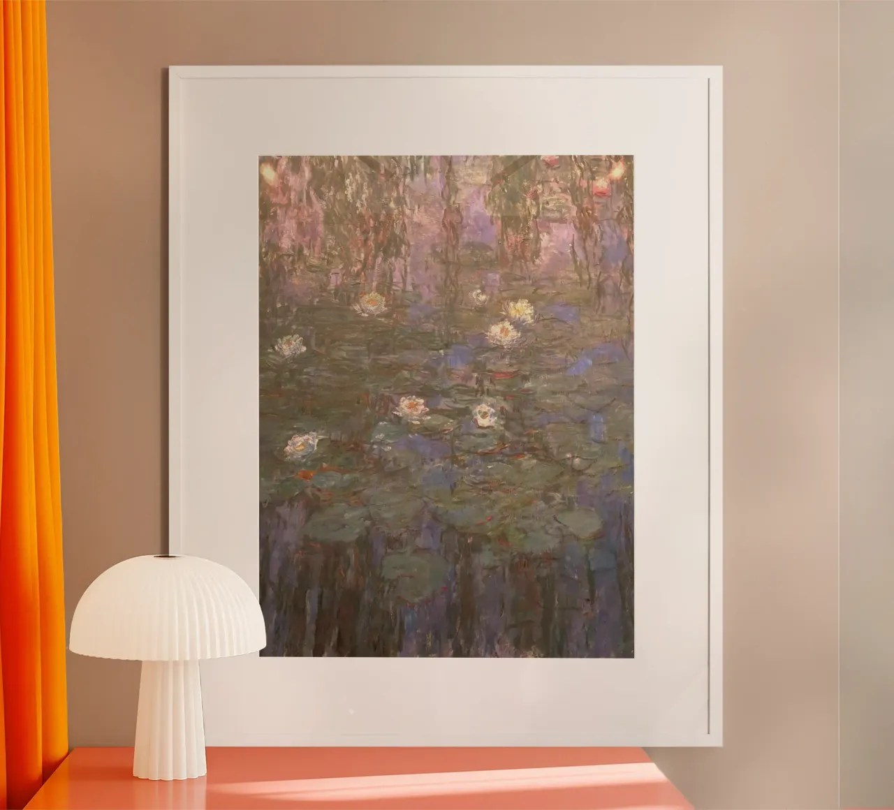 art cactus poster con telaio in legno da hamily