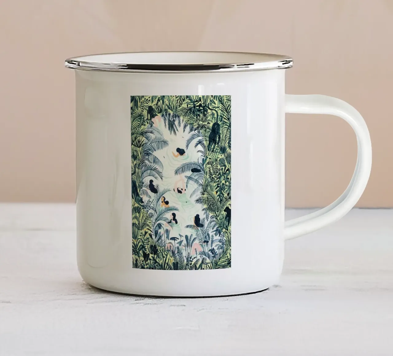 swim in forest tazza in smalto da melts