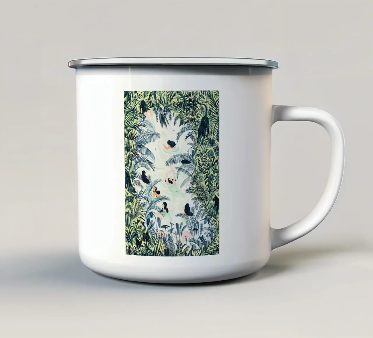 swim in forest tazza in smalto da melts
