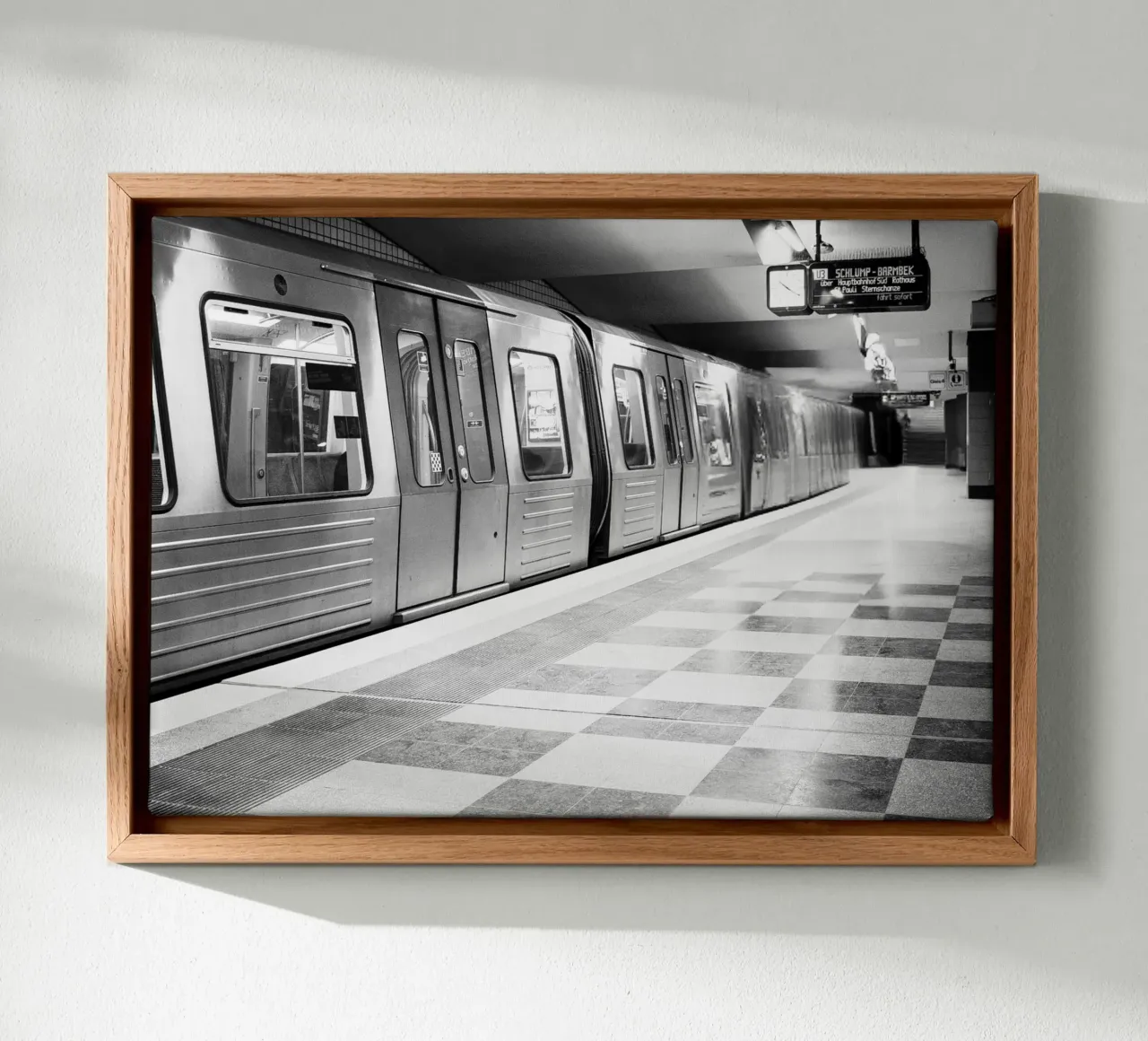 Hamburg Underground tela con Cornice a cassetta da DigiWunderwerk
