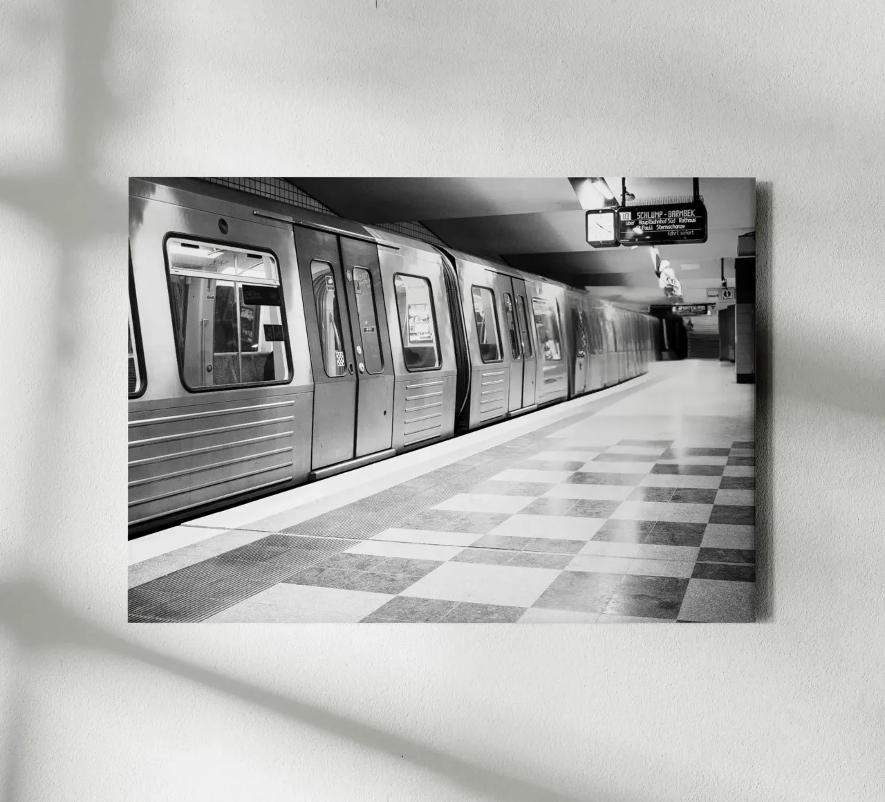 Hamburg Underground tela con Cornice a cassetta da DigiWunderwerk