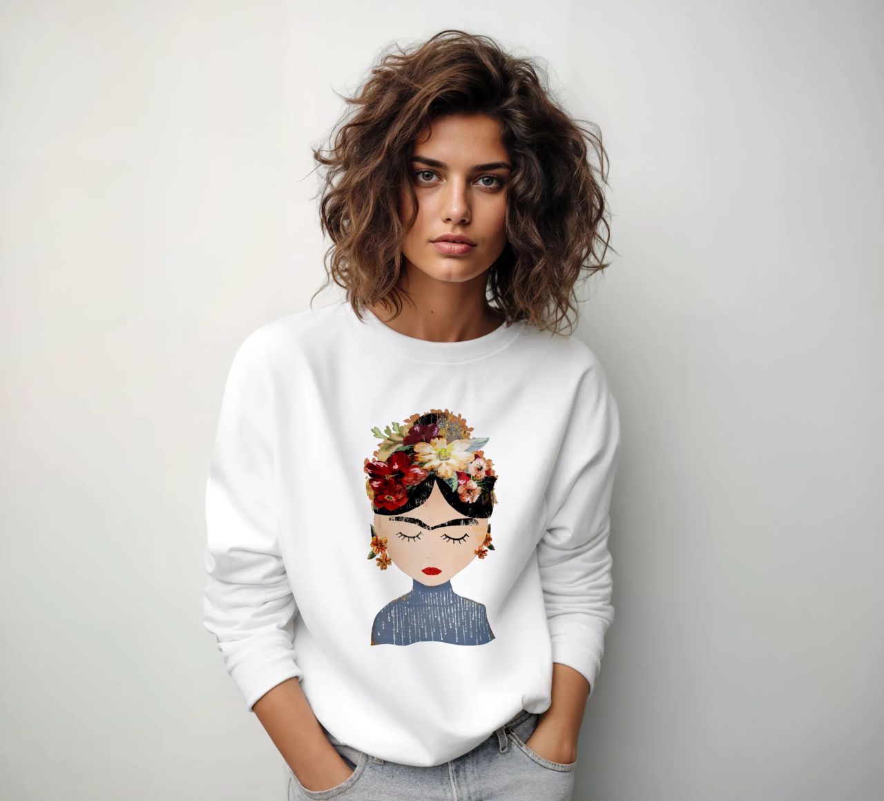 Frida (without background) felpa da treechild