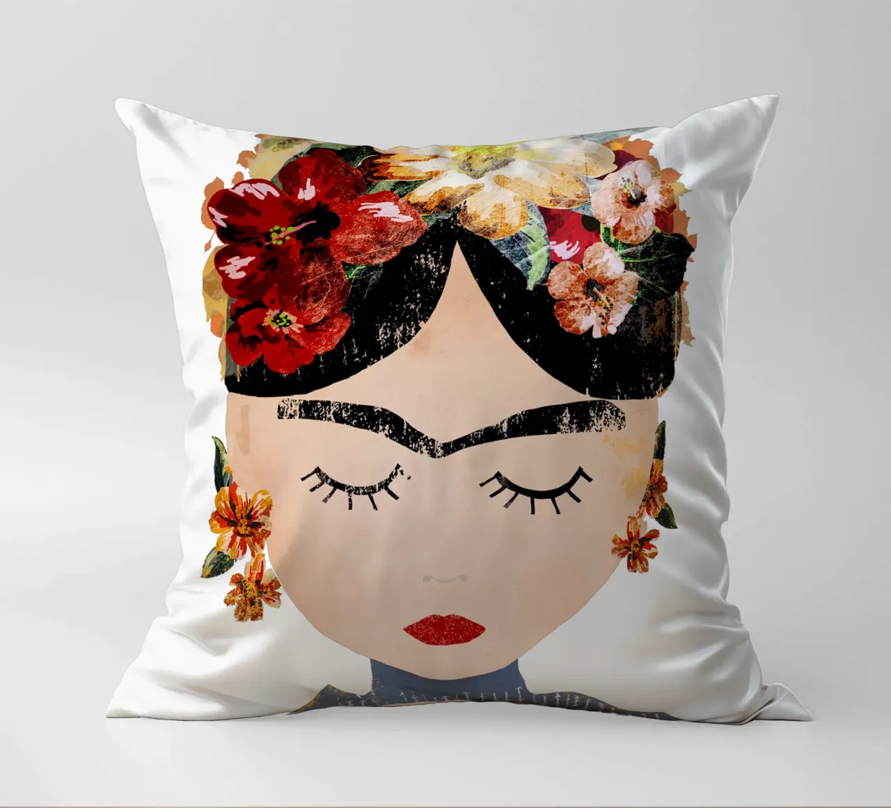 Frida (without background) cuscino da treechild