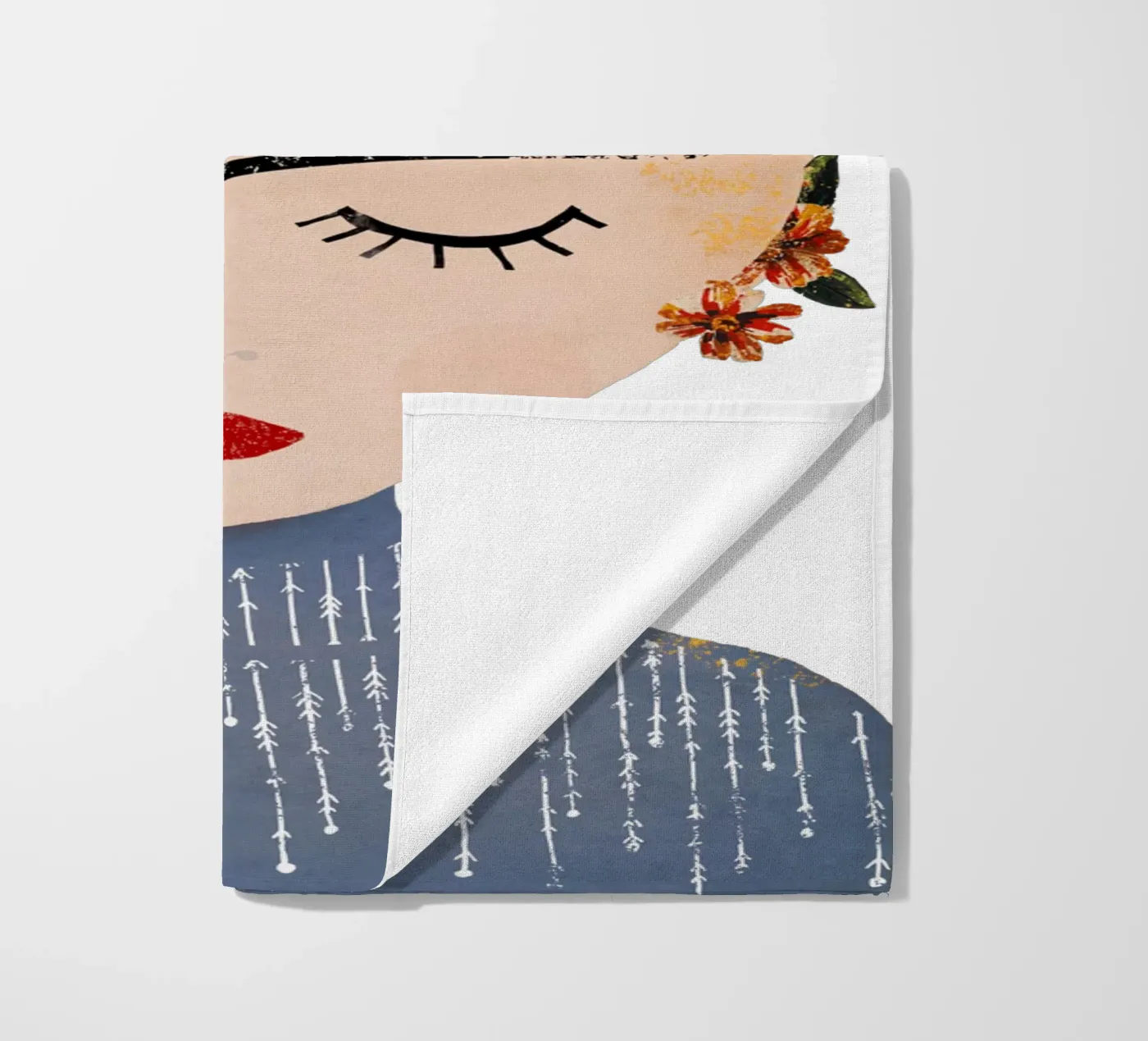 Frida (without background) serviette de plage de treechild