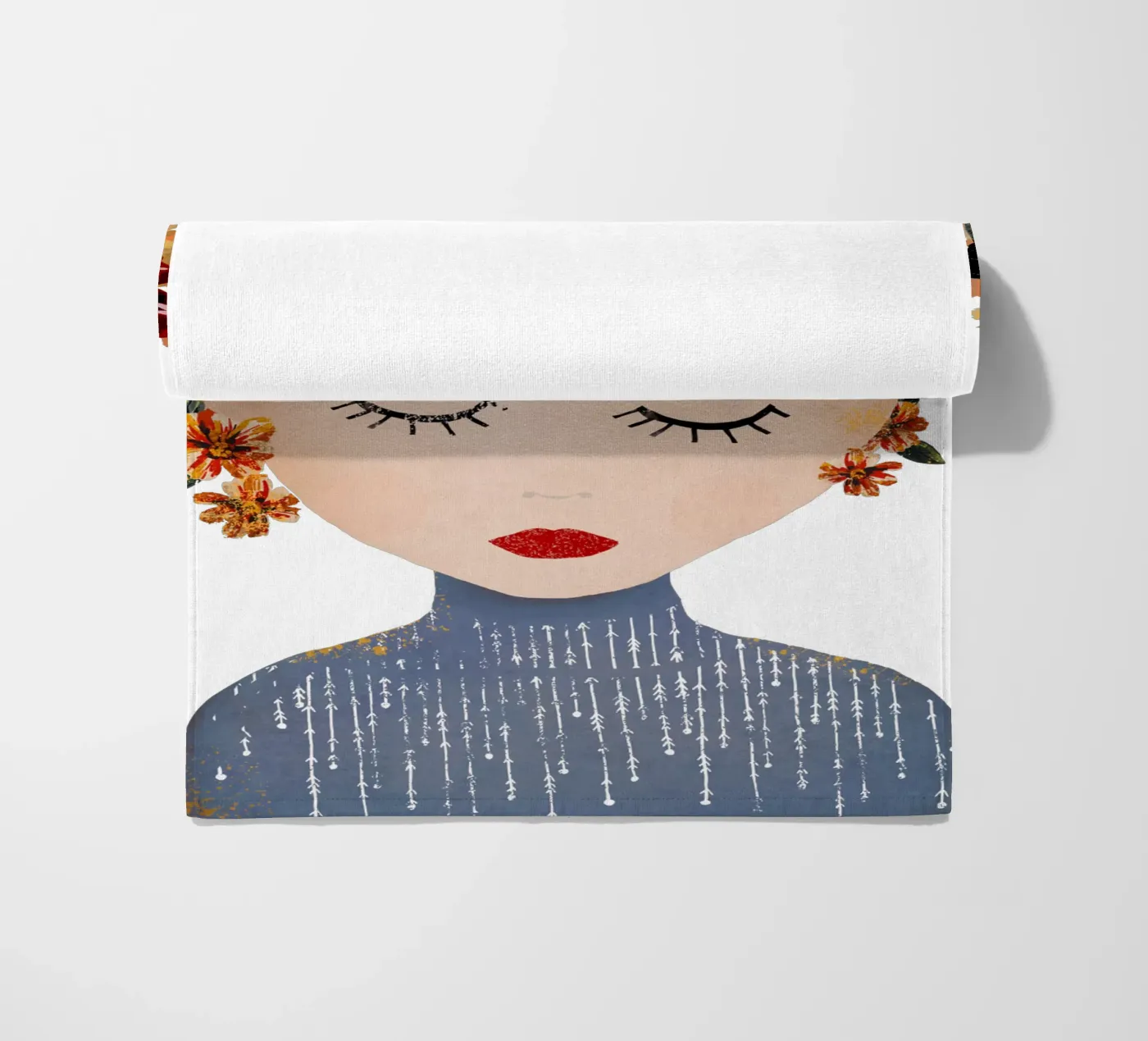 Frida (without background) serviette de plage de treechild