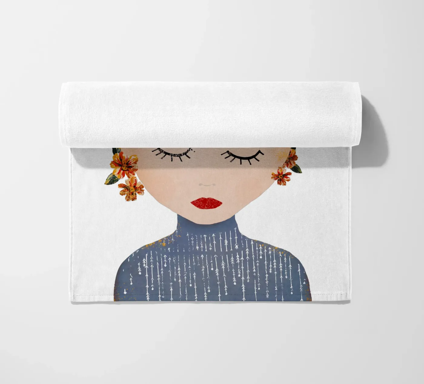 Frida (without background) serviette de plage de treechild