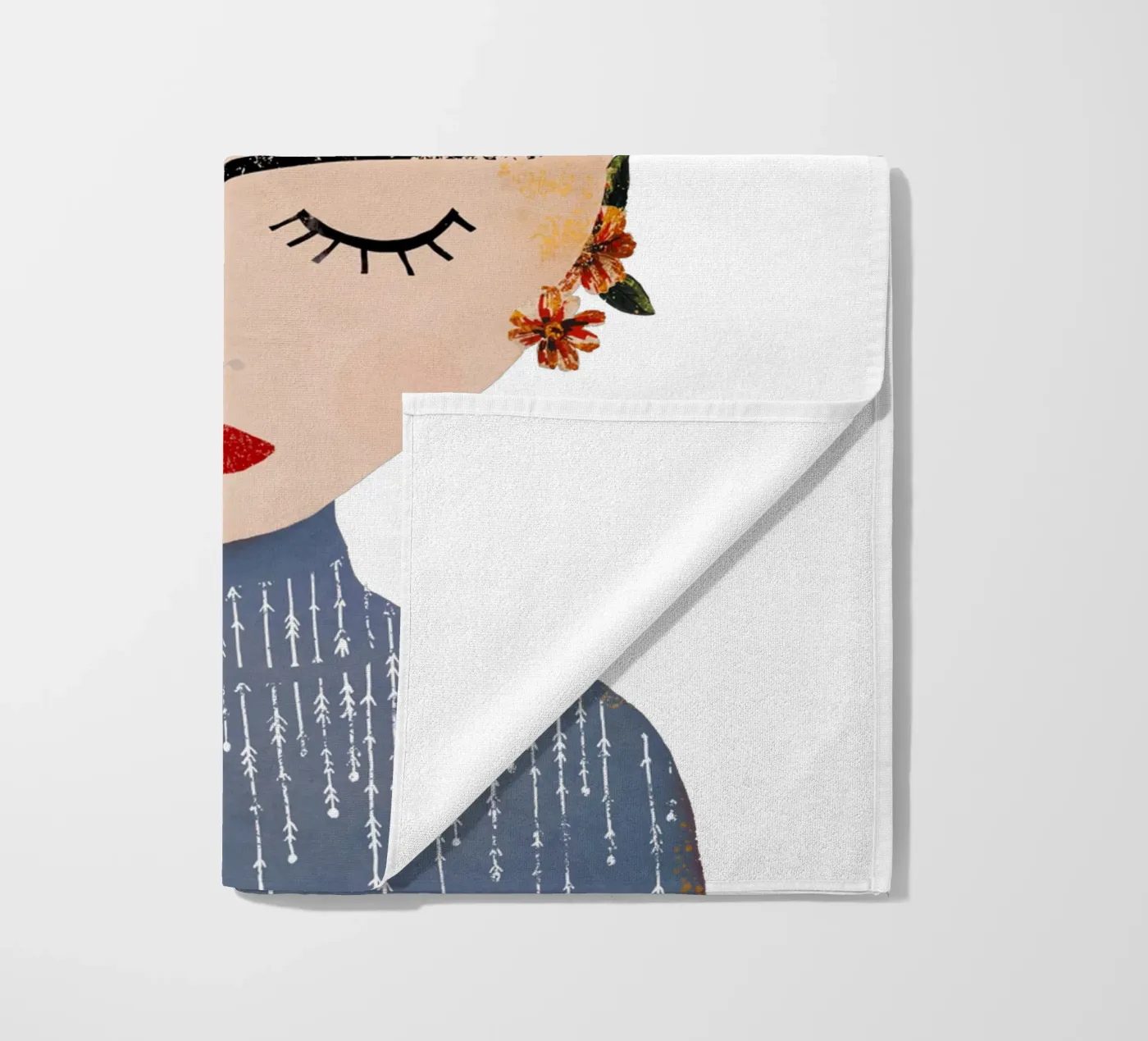 Frida (without background) serviette de plage de treechild