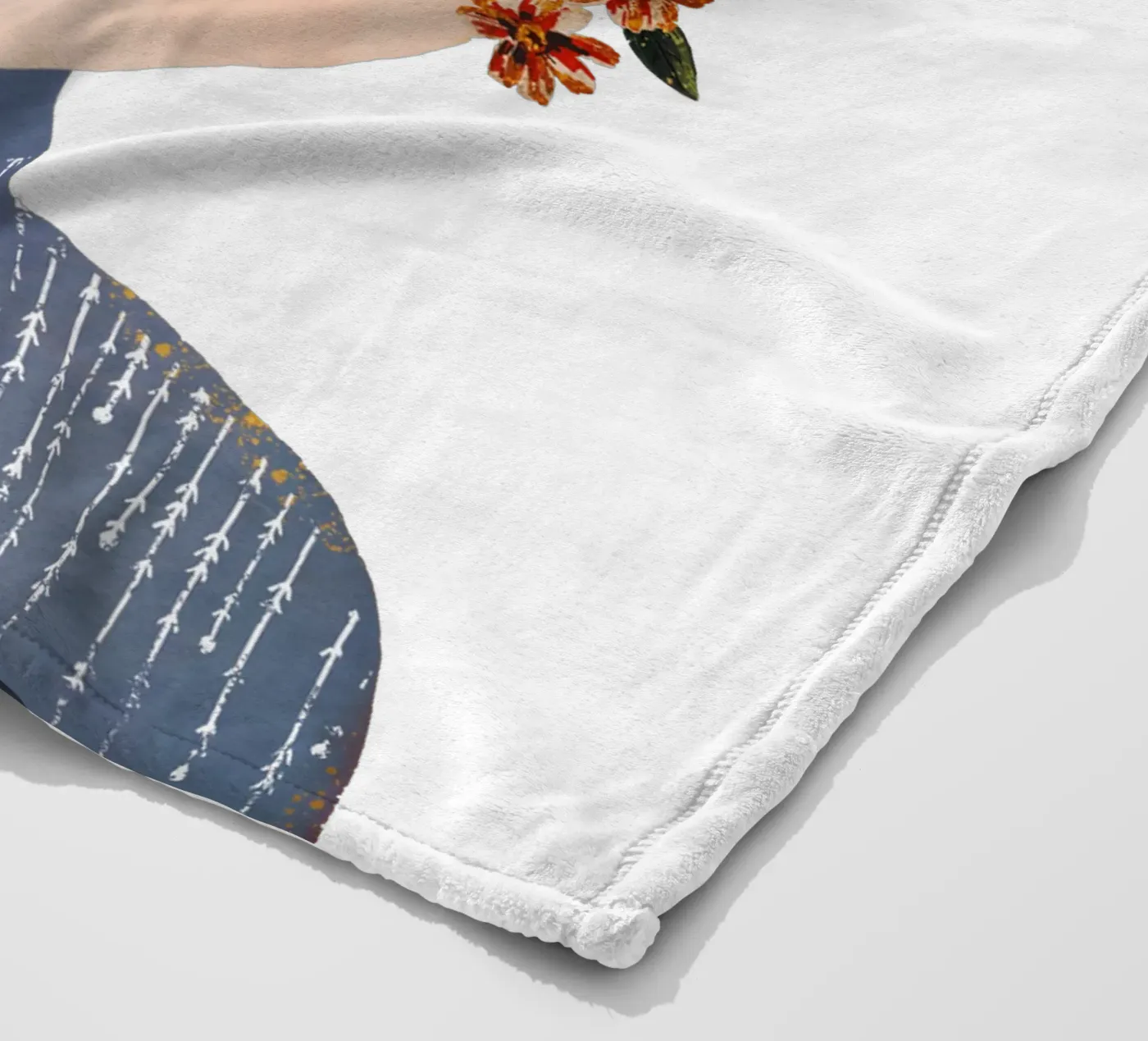 Frida (without background) fleece blanket by treechild