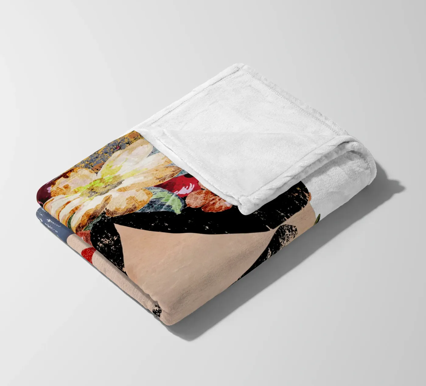 Frida (without background) fleece blanket by treechild