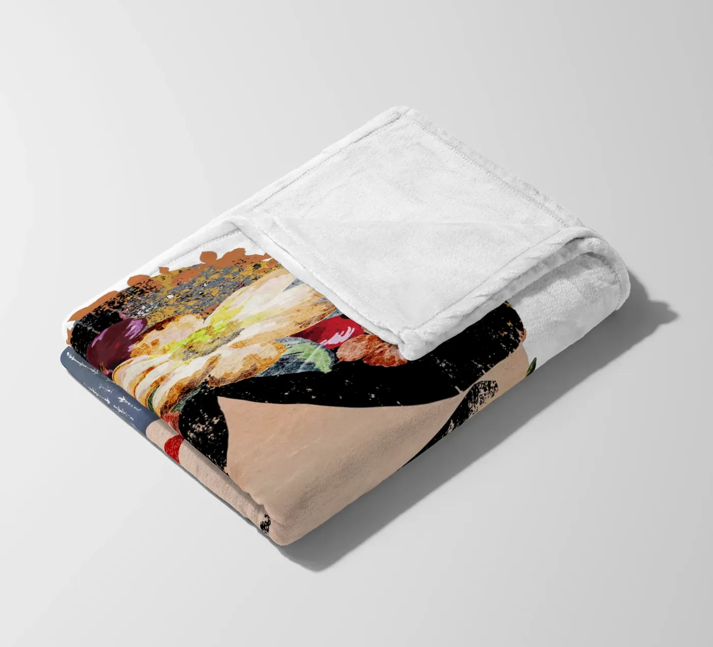 Frida (without background) fleece blanket by treechild