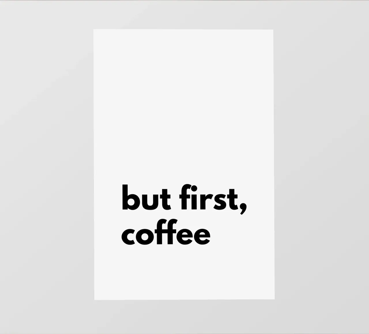 but first coffee pellicola backlit da Typo Designs