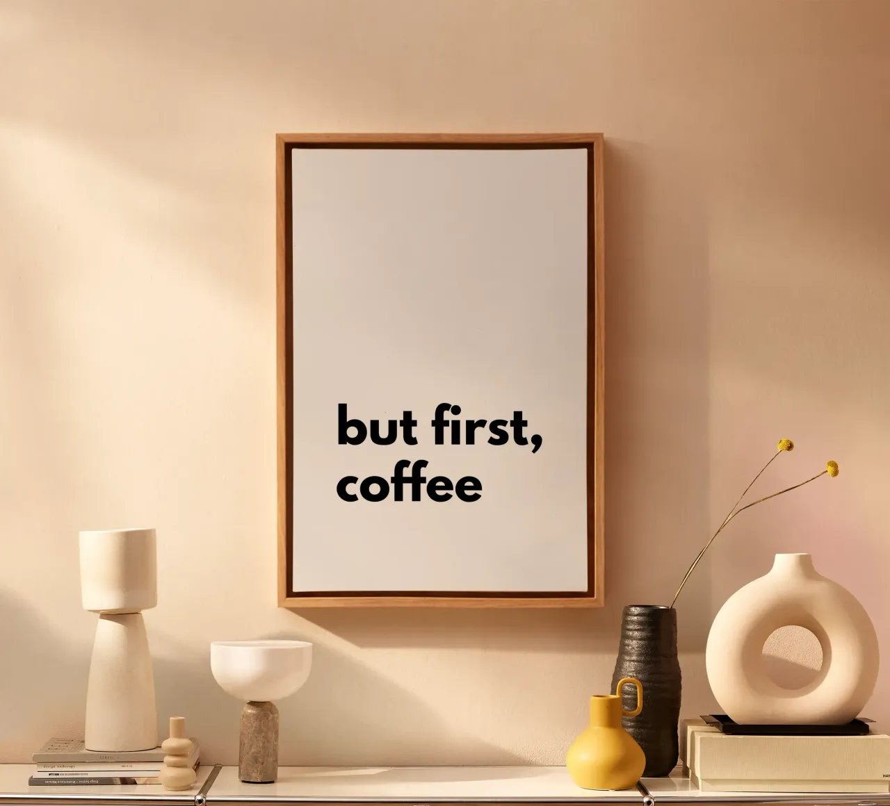 but first coffee canvas met Baklijst van Typo Designs