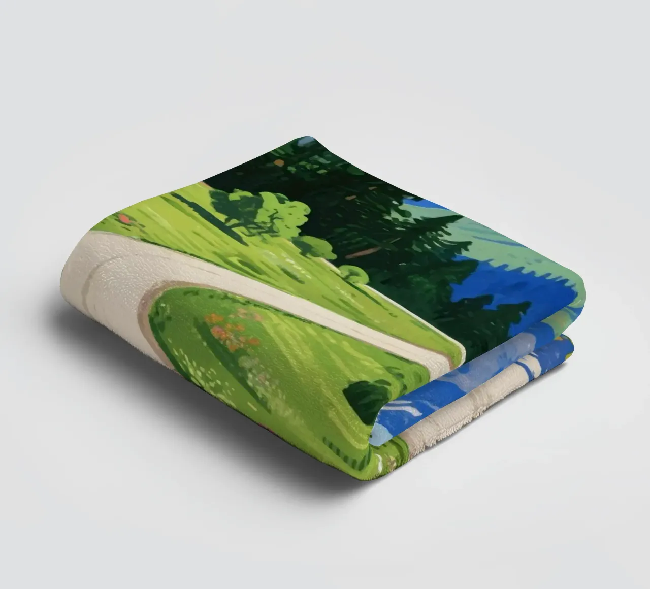 cyclists in nature asciugamano da bagno da knowledge